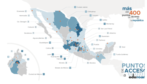 eduroam mexico map